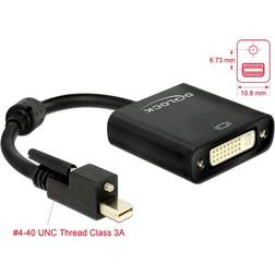 DeLock Mini DisplayPort - DVI-I Dual Link Adapter M-F 0.2m