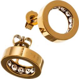 Edblad Monaco Studs - Gold/Transparent