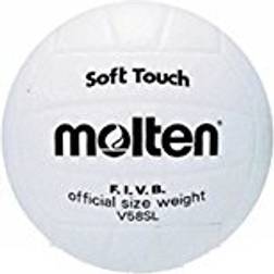 Molten Molten-ballon de volleyball en cuir synthétique blanc taille 5