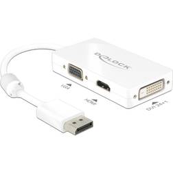 DeLock DisplayPort - VGA/HDMI/DVI-D M-F 0.2m