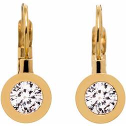 Edblad Stella Earrings - Gold/Transparent