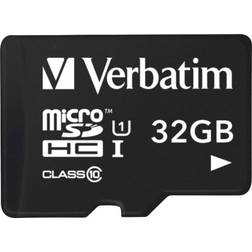 Verbatim Tablet MicroSDHC Class 10 UHS-I U1 45/10MB 32GB+Adapter