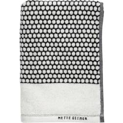 Mette Ditmer Grid Badehåndklæde White/Black (60x38cm)