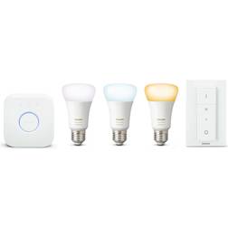 Philips Hue White Ambiance LED Lamp 9.5W E27 3 Pack Starter Kit