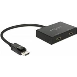 DeLock 2HDMI-DisplayPort M-F 0.3m
