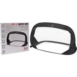 XQ Max But de foot pliable Cage à filet pour enfant Noir