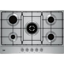 Beko Piano Cottura A Gas Da Incasso In Acciaio Inox 5 Fuochi 75 cm HIAW75224SX