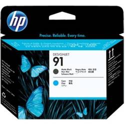 HP 91 Printhead (Matte Black/Cyan)