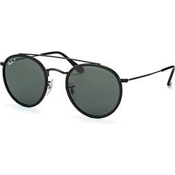 Ray-Ban Round Double Bridge Polarized RB3647N 002/58