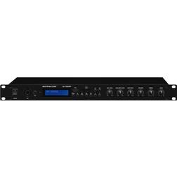 Monacor SA-130DMP, 2.0 kanavaa, 70 W, 0,1% 90 dB, 20 20000 Hz, Riviliittimen kiinnikkeet