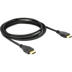 DeLock 4K 19 pin HDMI - HDMI High Speed with Ethernet 1m