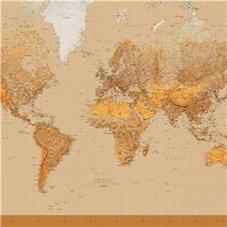 Ideal Decor Murals The World (00153)