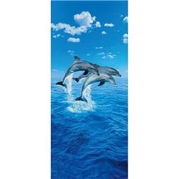 Ideal Decor Murals Three Dolphins (00599)