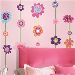 RoomMates Flower Stripe Giant Wall Decals