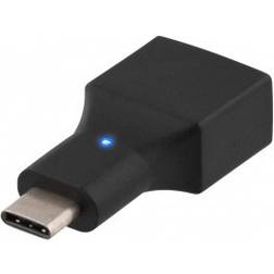 Deltaco 2.0 USB C - USB A Adapter M-F