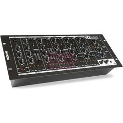 Power Dynamics Mixer De 6 Canales Pdzm700 Usb Ecualizador De 3 Bandas Montaje En Rack