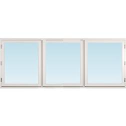 SP Fönster Lingbo Trä Sidohängt fönster 3-glasfönster 218x88cm