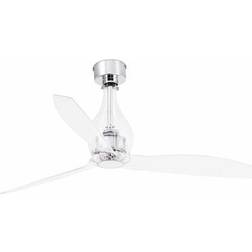 Faro Mini Ventilatore da Soffitto Trasparente con Motore Dc Senza Luce
