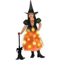 Rubies Twinkle Witch Costume Light up Dress W/ Hat