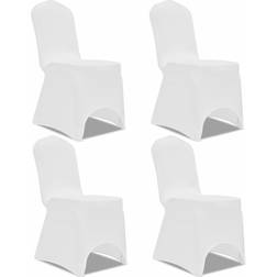 vidaXL 131408 4pcs (White) Loose Chair Cover White