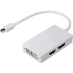 Digitus Mini DisplayPort - DisplayPort/HDMI/DVI-D Adapter M-F 0.2m