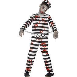 Smiffys Costume Zombie Detenuto, comprende Pantaloni, Top, Cappello Manette