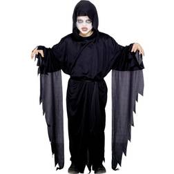 Smiffys Halloween Scream verkleedkostuum voor kinderen zwart mantel 145-158 (10-12 jaar)