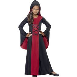 Smiffys Vampier mantel rood/zwart meiden Halloween verkleedkleding 145-158 (10-12 jaar)