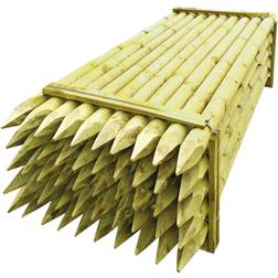 vidaXL Pointed Fence Posts 240cm