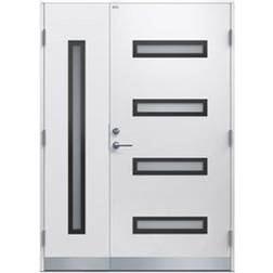Diplomat Minnah Ytterdörr Steppat glas, Klarglas S 0500-N H (140x200cm)