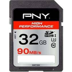 PNY High Performance SDHC Class 10 UHS-I U3 90/40MB/s 32GB