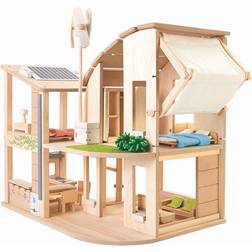 Plantoys Green Dollhouse with Furniture