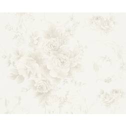 A.S. Creation Papier peint Romantica 3Romantico SP03574 Les blancs Les gris