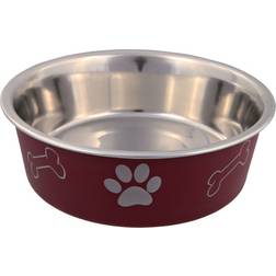 Trixie Ciotola In Acciaio Con Rivestimento In Plastica Per Cani 0.4 l ø14 cm 1 Pezzo