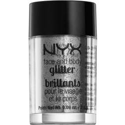 NYX Professional Makeup Face & Body Glitter Brillants paillettes visage et corps teinte 10 Silver 2.5 g