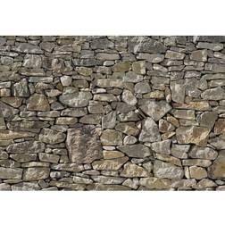 Komar Papier Peint Stone Wall 368x254cm Papier