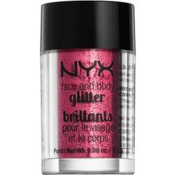 NYX Face & Body Glitter Red