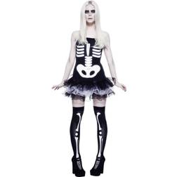 Smiffys Fever Skeleton Costume Tutu