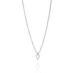 Efva Attling Little Crazy Heart Silver Pendant Necklace - 36cm