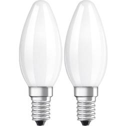 Osram LED candela E14 4W 827 satinato set 2x