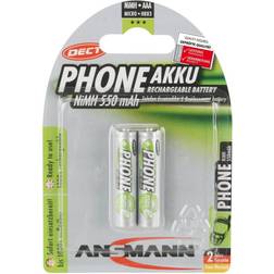 Ansmann DECT NiMH Micro AAA 550mAh MaxE 2-pack