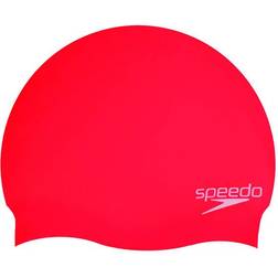 Speedo Junior Plain Moulded, Vaaleanpunainen, Lippalakki, Naisten liitin, Lapsi, Uinti, Yksi koko