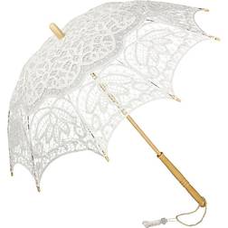 Von Lilienfeld Vivienne Lace Umbrella White (8204)