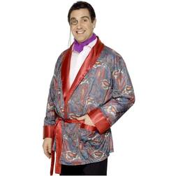 Smiffys Smoking Jacket Paisley Design