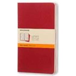 Moleskine Ruled Cahier L - Red Cover (3 Set), Ukendt format (Heftet, 2009)