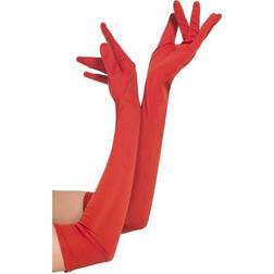 Smiffys Lange Rote Handschuhe 52cm