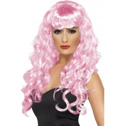 Smiffys Siren Peruk Rosa