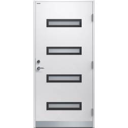 Diplomat Minnah Ytterdörr Steppat glas, Klarglas S 0500-N H (100x210cm)