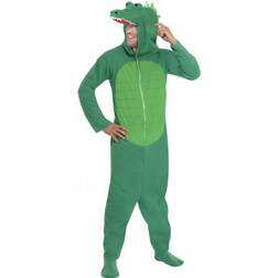 Smiffys Adult Crocodile Hooded Costume Animal Costumes