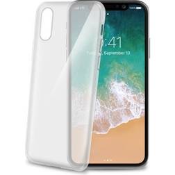 Celly Coque en silicone transparente Gelskin pour iPhone X/XS